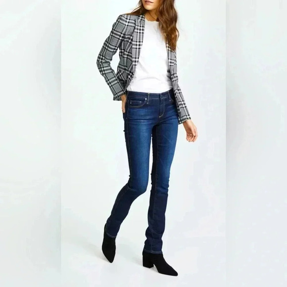 AG Adriano Goldschmied Harper Essential Straight Jeans, Mid-Rise, Med/Dark  28R - Picture 1 of 12